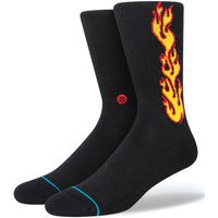 Biancheria Intima Calzini Stance Flammed Black Socks Nero