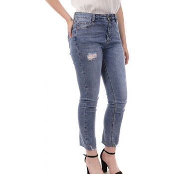 Abbigliamento Donna Jeans dritti Monday Premium L-3089-1 Blu
