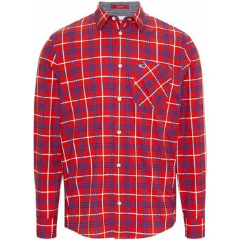 Abbigliamento Uomo Camicie maniche lunghe Tommy Jeans  Rosso