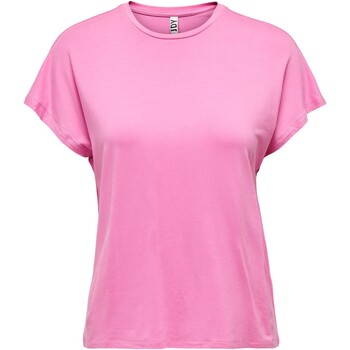 Abbigliamento Donna T-shirt maniche corte Jacqueline De Yong CAMISETA MUJER NELLY  15257232 Rosa