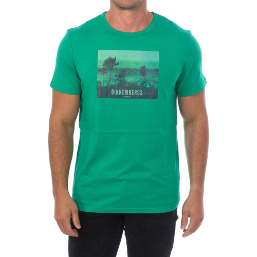 Abbigliamento Uomo T-shirt maniche corte Bikkembergs BKK2MTS06-GREEN Verde