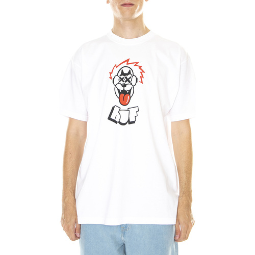 Abbigliamento Uomo T-shirt & Polo Huf ' S/S Party Wolf Tee White Bianco