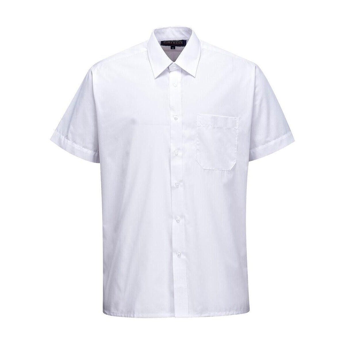 Abbigliamento Uomo Camicie maniche corte Portwest Classic Bianco