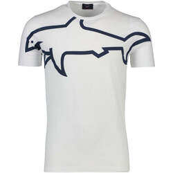 Abbigliamento Uomo Felpe Paul & Shark T-shirt bianca Paul&Shark genere_uomo, MAGLIA, MAGLIE, MAGLIONE, PAUL&SHARK, season_ss19, 