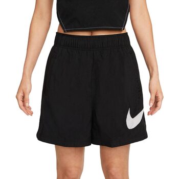Abbigliamento Donna Shorts / Bermuda Nike W NSW ESSENTIAL WV HR SHORT HBR Nero
