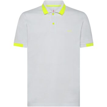 Abbigliamento Uomo T-shirt & Polo Sun68 POLO BIG STRIPES FLUO EL. Bianco