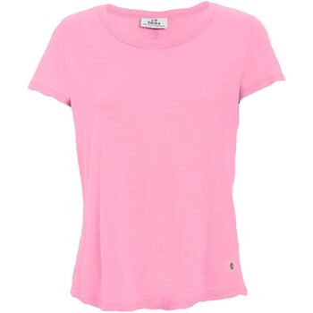 Abbigliamento Donna T-shirt maniche corte Deha T-SHIRT IN JERSEY FIAMMAT Rosa