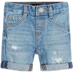 Abbigliamento Bambino Shorts / Bermuda Guess DENIM LINEN SHORTS Blu