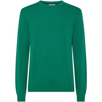 Abbigliamento Uomo T-shirts a maniche lunghe Sun68 ROUND NECK SOLID Verde