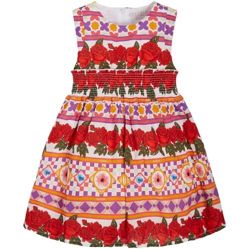 Abbigliamento Bambina Abiti lunghi Guess POPELINE SL DRESS Multicolore