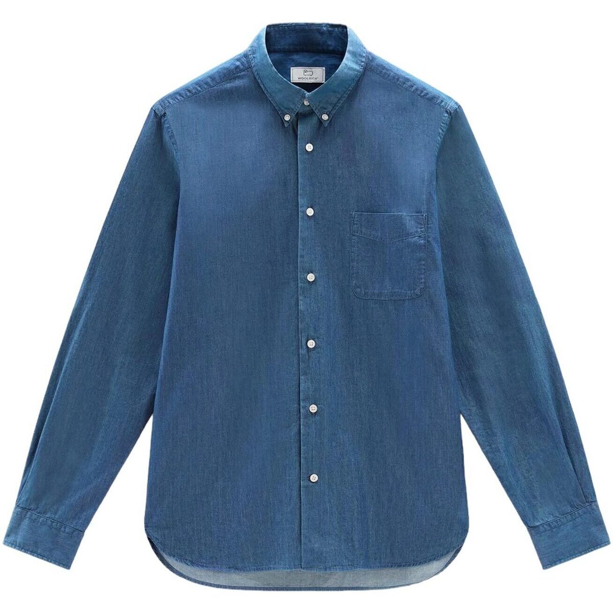Abbigliamento Uomo Camicie maniche lunghe Woolrich CLASSIC INDIGO SHIRT Blu