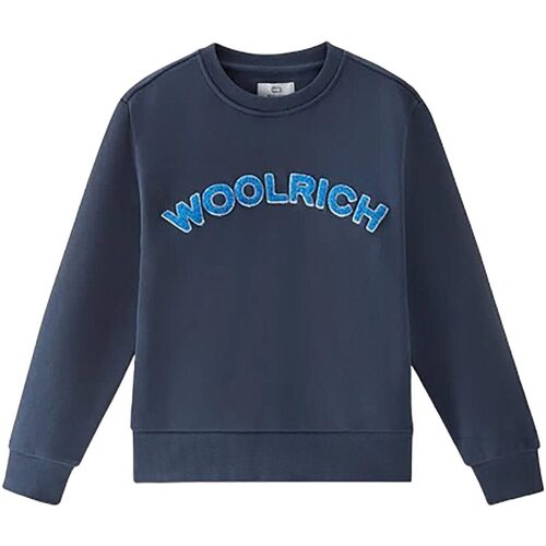 Abbigliamento Bambino Felpe Woolrich VARSITY LOGO CREWNECK Blu
