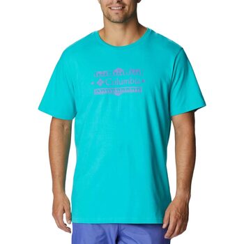 Abbigliamento Uomo T-shirt maniche corte Columbia EXPLORERS CANYON BACK SS TEE Blu