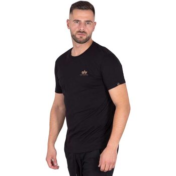 Abbigliamento Uomo T-shirt maniche corte Alpha BACKPRINT T CAMO PRINT Nero