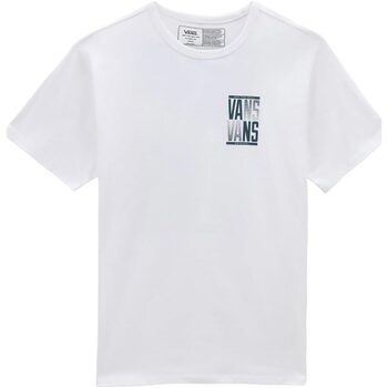 Abbigliamento Uomo T-shirt maniche corte Vans M OFF THE WALL STACKED TYPED SS TEE Bianco