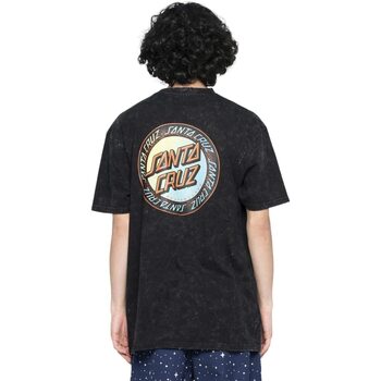 Abbigliamento Uomo T-shirt maniche corte Santa Cruz LOUD RINGED DOT T-SHIRT Nero