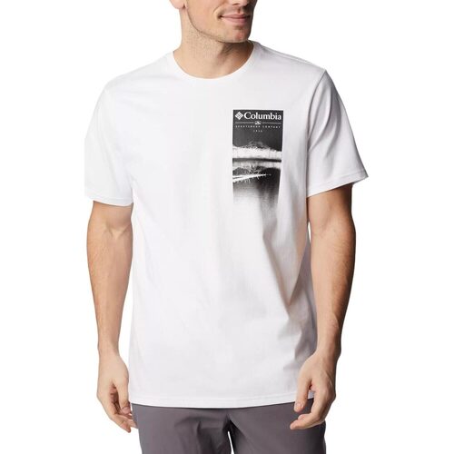 Abbigliamento Uomo T-shirt maniche corte Columbia EXPLORERS CANYON SS TEE Bianco