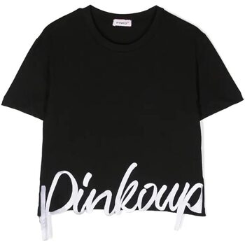 Abbigliamento Bambina T-shirt maniche corte Pinko Up T-SHIRT JERSEY RAGAZZA Nero