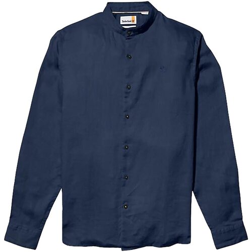 Abbigliamento Uomo Camicie maniche lunghe Timberland LS LINEN KOREAN Blu