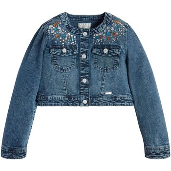 Abbigliamento Bambina Giacche in jeans Guess DENIM JACKET W/STONES CEREMONY Blu