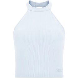 Abbigliamento Donna Top / T-shirt senza maniche Guess SL TORI W/LACE SEALMESS Blu