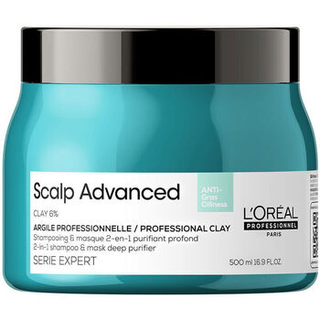 Bellezza Maschere &Balsamo L'oréal Scalp Advanced Shampoo E Maschera Anti-untuosità 2 In 1 Argilla 