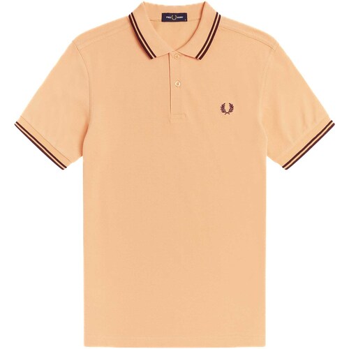 Abbigliamento Uomo T-shirt & Polo Fred Perry Fp Twin Tipped Fred Perry Shirt Arancio