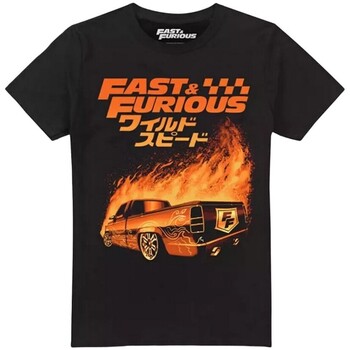 Abbigliamento Uomo T-shirts a maniche lunghe Fast & Furious TV2091 Nero