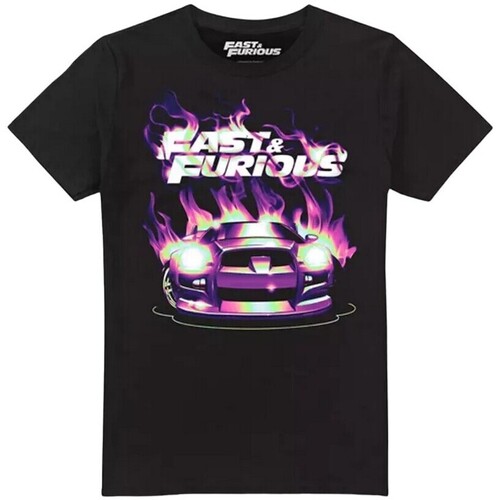 Abbigliamento Uomo T-shirts a maniche lunghe Fast & Furious TV2093 Nero