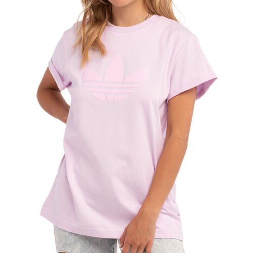 Abbigliamento Bambina T-shirt & Polo adidas Originals HU1631 Rosa