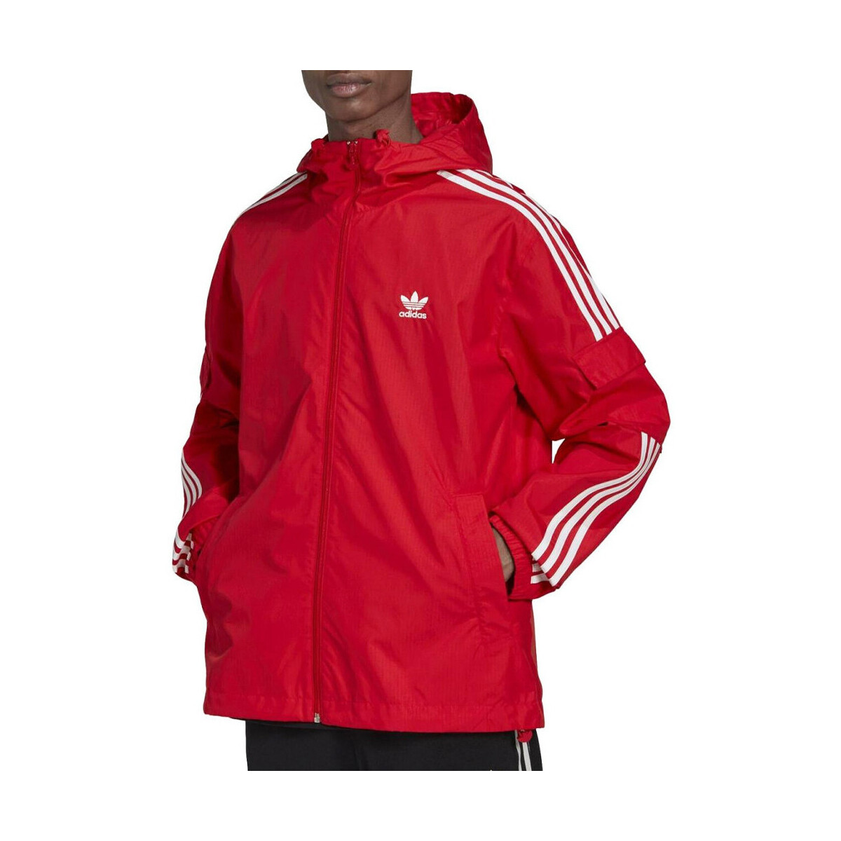Abbigliamento Uomo giacca a vento adidas Originals HN6067 Rosso