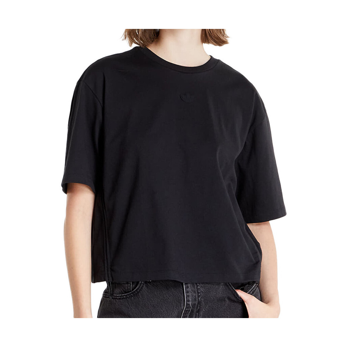 Abbigliamento Donna T-shirt & Polo adidas Originals HE9560 Nero
