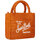 Borse Donna Tote bag / Borsa shopping Mc2 Saint Barth Shopping bag Mini Vanity in raffia Arancio
