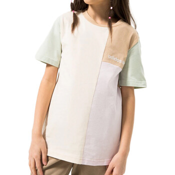 Abbigliamento Bambina T-shirt & Polo adidas Originals HK9815 Beige