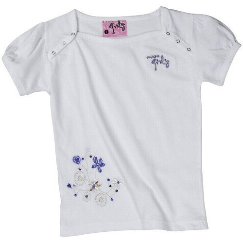 Abbigliamento Bambina T-shirt maniche corte Miss Girly T-shirt manches courtes fille FURY Bianco