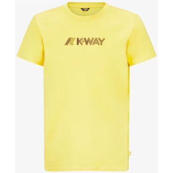 Abbigliamento Uomo T-shirt maniche corte K-Way  Giallo-GIALLO-XZ7