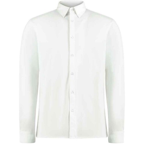 Abbigliamento Uomo Camicie maniche lunghe Kustom Kit K143 Bianco