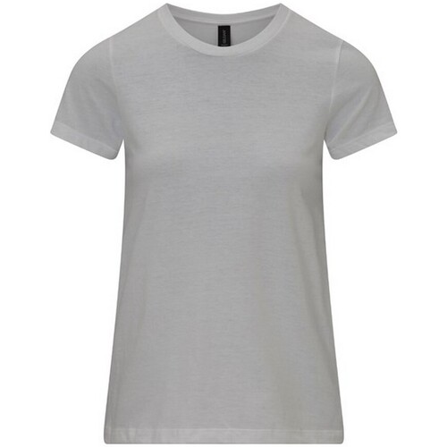 Abbigliamento Donna T-shirts a maniche lunghe Gildan Softstyle CVC Bianco