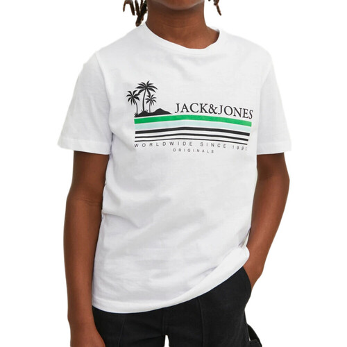Abbigliamento Bambino T-shirt & Polo Jack & Jones 12235491 Bianco