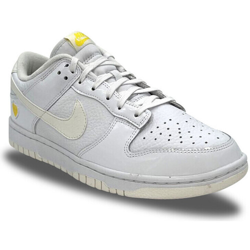 Scarpe Donna Sneakers basse Nike Dunk Low Valentine's Day Yellow Heart Bianco