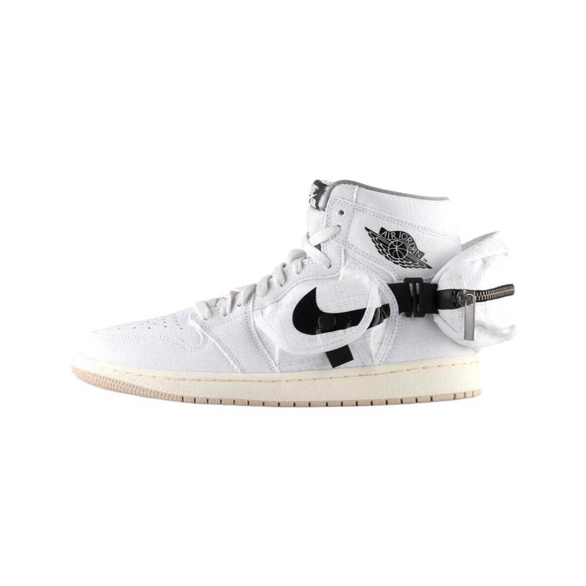Scarpe Sneakers alte Nike 1 high Utility White Black Bianco