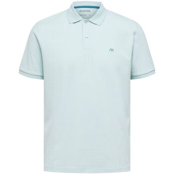 Abbigliamento Uomo T-shirt & Polo Selected 16087839 DANTE-HARBOUR GRAY Blu