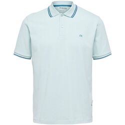Abbigliamento Uomo T-shirt & Polo Selected 16087840 DANTE SPORT-HARBOR GRAY Blu