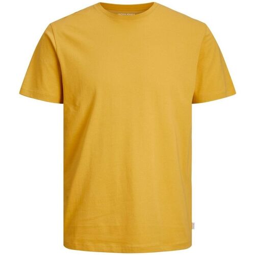 Abbigliamento Uomo T-shirt & Polo Jack & Jones 12156101 BASIC TEE-HONEY GOLD Bianco