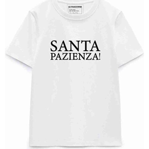 Abbigliamento Donna T-shirt maniche corte Le Pandorine  Bianco