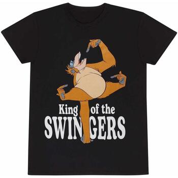 Abbigliamento T-shirts a maniche lunghe Jungle Book King Of The Swingers Nero