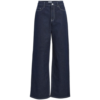 Abbigliamento Donna Pantaloni Object Jeans Java - Dark Blue Denim Blu