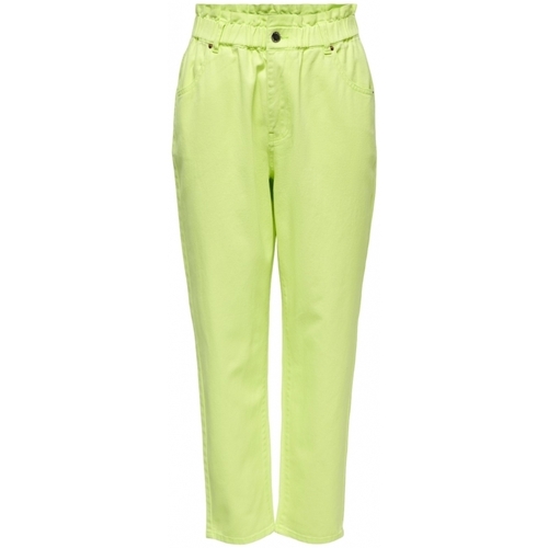 Abbigliamento Donna Pantaloni Only Pants Ova Darsy - Sunny Lime Verde