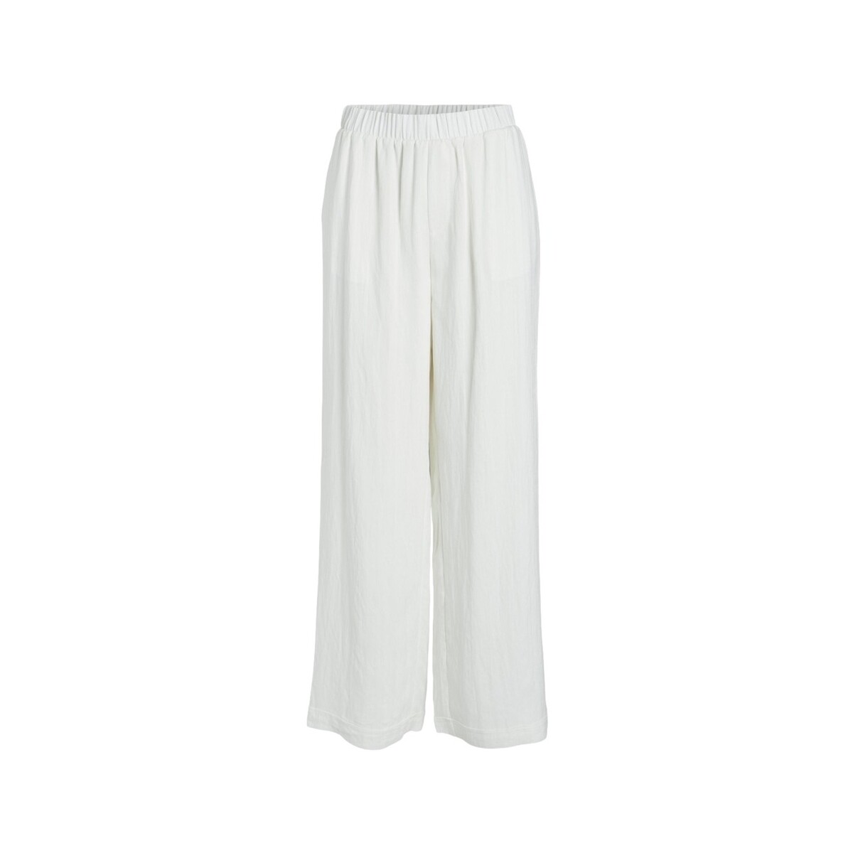 Abbigliamento Donna Pantaloni Vila Daisy Pants HW - Birch Bianco