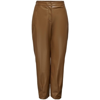 Abbigliamento Donna Pantaloni Only Trousers Elizabeth - Cognac Marrone